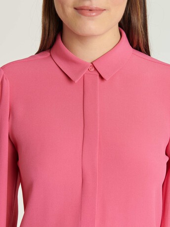 Chemise en Crêpe envers satin - Pink