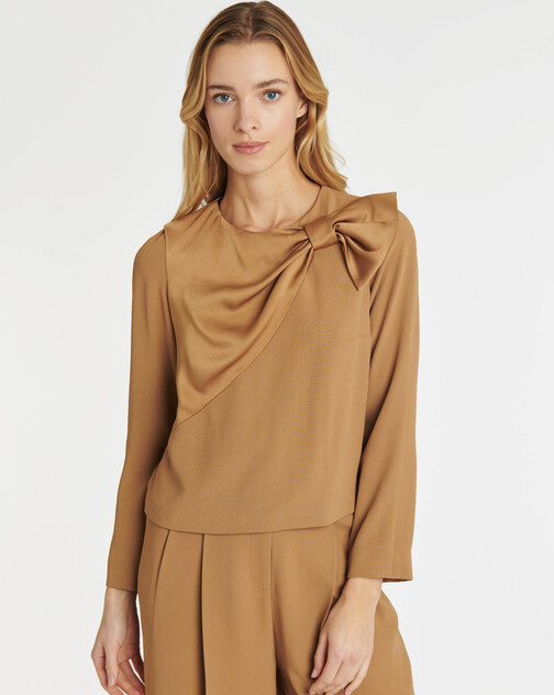 Top en crêpe envers satin