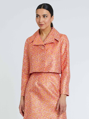 Veste en jacquard multicolore - multicolore