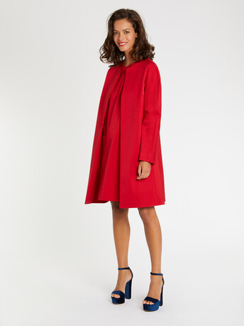 WOVEN COAT - Hibiscus