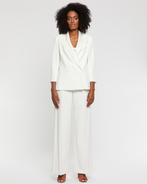 Veste de smoking en crêpe envers satin