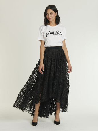 WOVEN SKIRT - Noir