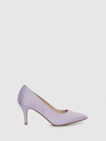 Duchess satin pumps - Parme