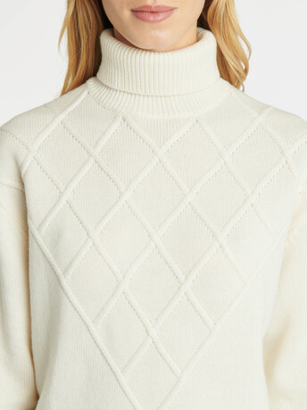 KNITTED SWEATER - Off white