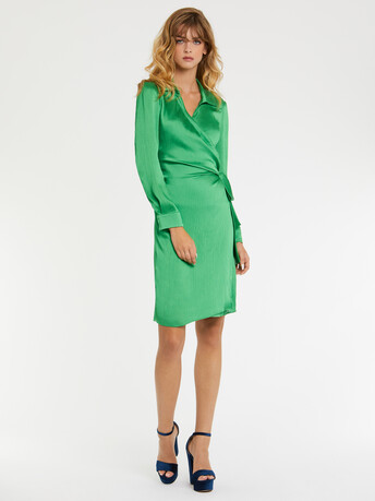 WOVEN DRESS - Green