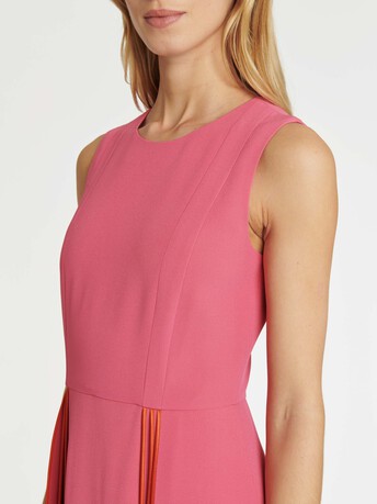 WOVEN DRESS - Pink / orange