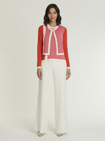 CARDIGAN - Pink / orange