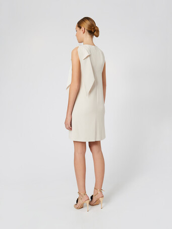Satin-back crepe dress - Coquille