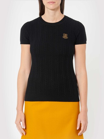 Wool and cashmere sweater - Noir