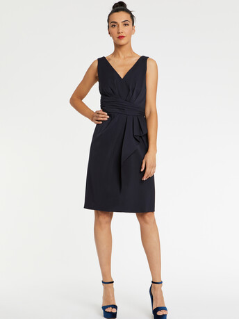 WOVEN DRESS - Navy blue