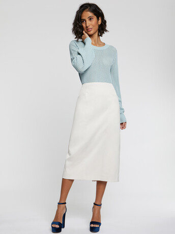Pull en maille ajourée - Celadon