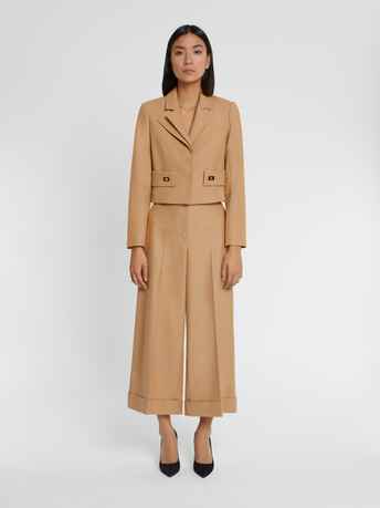 WOVEN PANTS - Camel