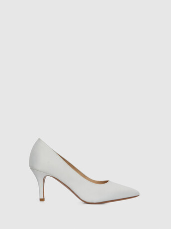 Duchess satin pumps - Off white