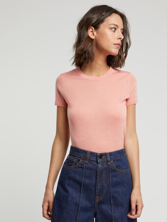 Pull en mérinos - Eau de rose