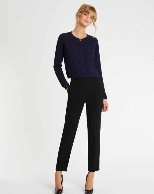 Cardigan à bouton bijou en cachemire