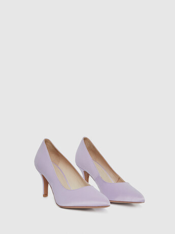 Duchess satin pumps - Parme