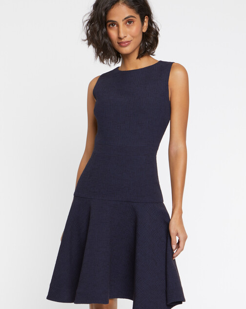 Robe patineuse en jacquard de laine
