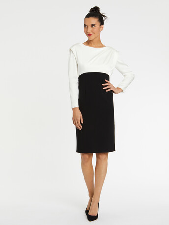 ROBE - Blanc casse / noir