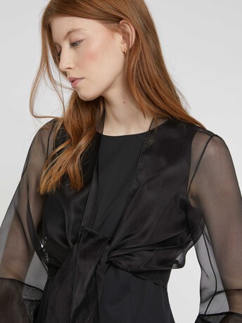 Veste en organza - Noir