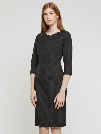 Robe en rayures tennis - Noir