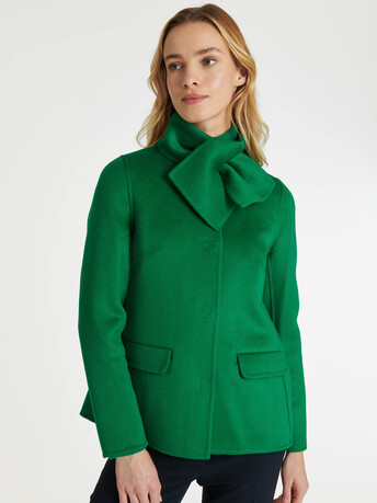WOVEN COAT - Emeraude