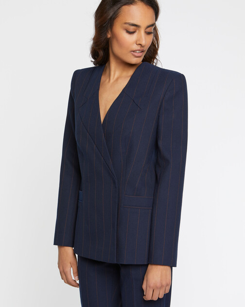 Veste de tailleur rayée