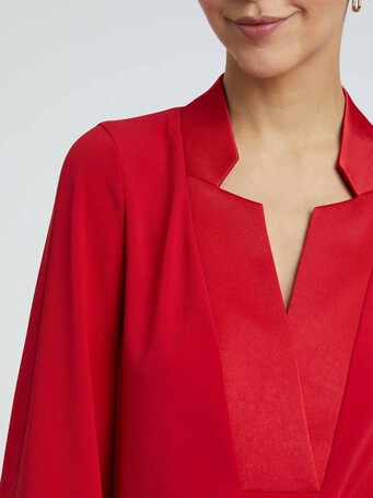 WOVEN TOP - Sanguine