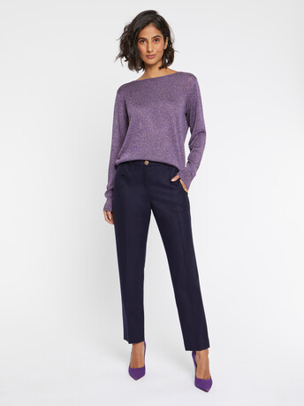 Pull en maille lurex - Raisin