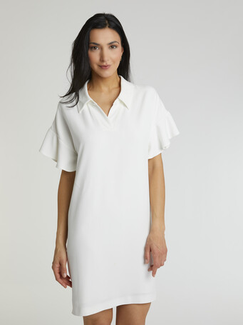 WOVEN DRESS - Off white