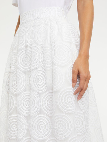 WOVEN SKIRT - Off white