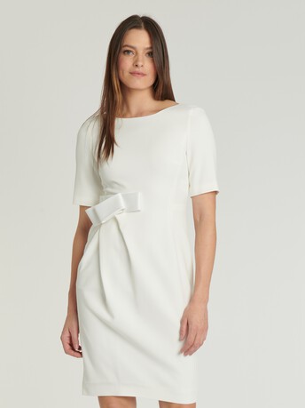 WOVEN DRESS - Off white