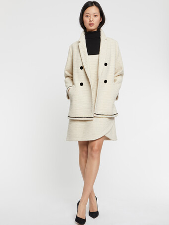 Tweed coat - Off white