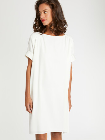WOVEN DRESS - Off white