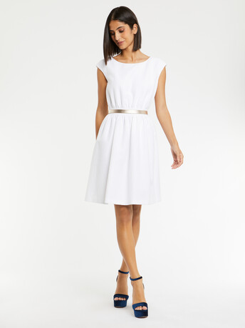 WOVEN DRESS - White