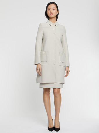 Manteau mi-long à poches - Pierre
