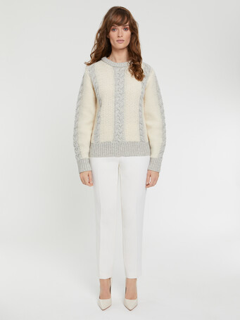 KNITTED SWEATER - Souris