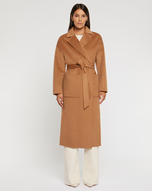 Wool and cashmere robe coat