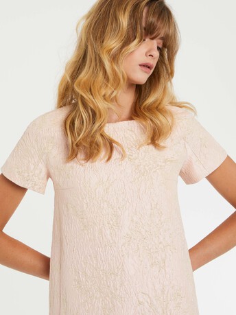 Robe en jacquard reliéfé - Dragee