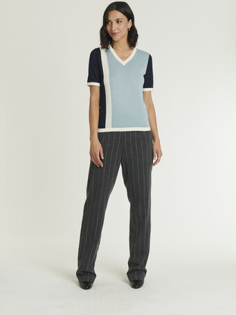 KNITTED SWEATER - Glacier / marine