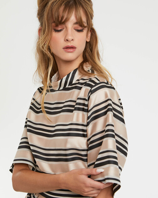 Blouse à rayures bayadères