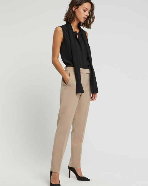 Pantalon en tricotine stretch