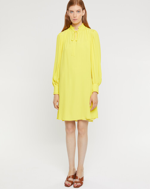 Robe fluide en crépon de soie