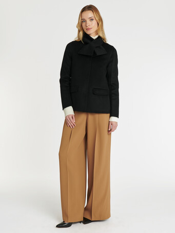 WOVEN COAT - Noir