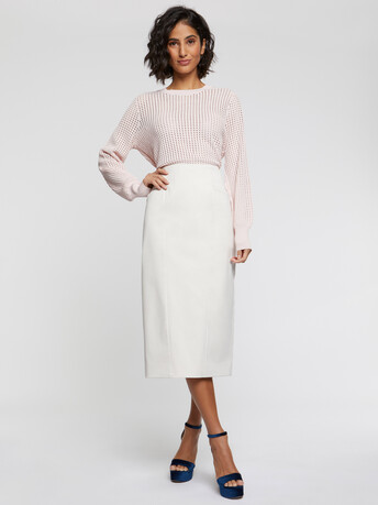 Pull en maille ajourée - Poudre