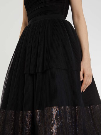 WOVEN DRESS - Noir