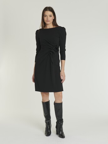 WOVEN DRESS - Noir