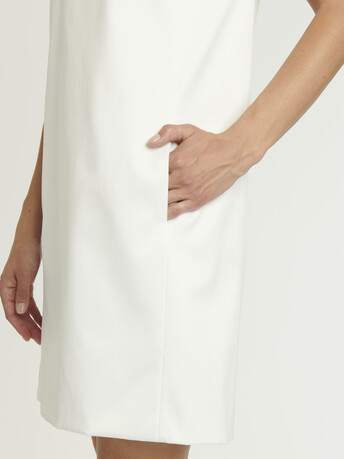 WOVEN DRESS - Off white