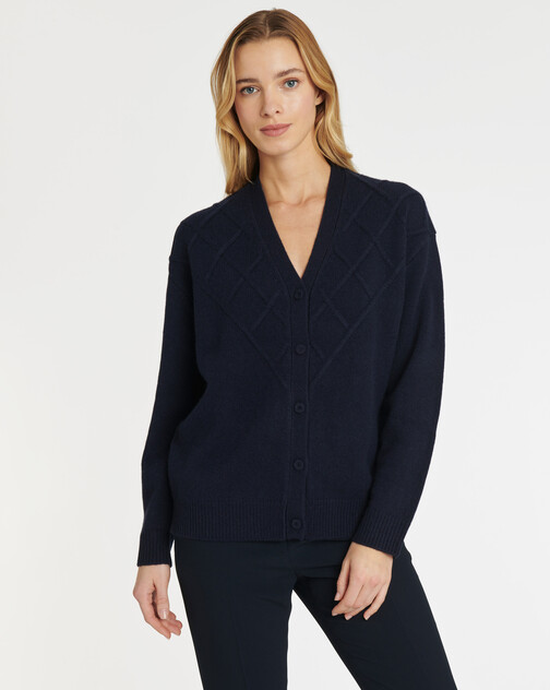 Cardigan en laine et cachemire