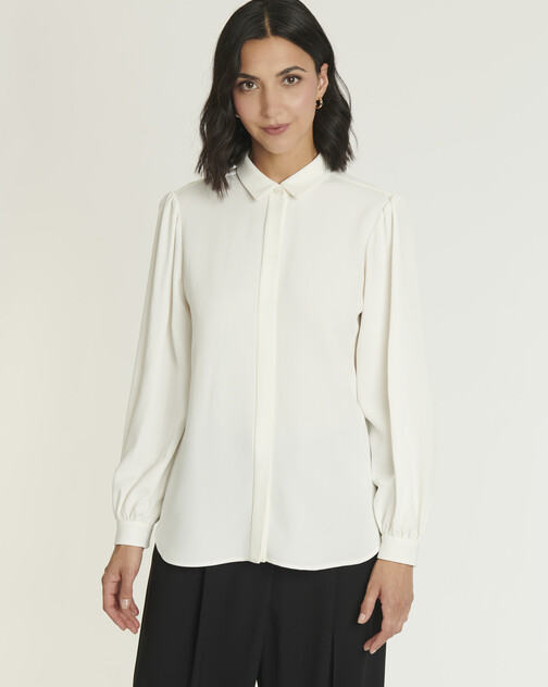 Chemise en Crêpe envers satin