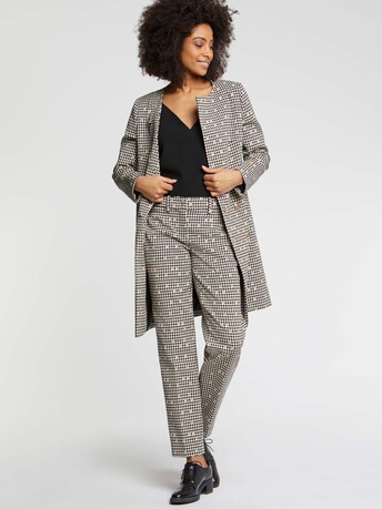 Houndstooth pants - multicolor